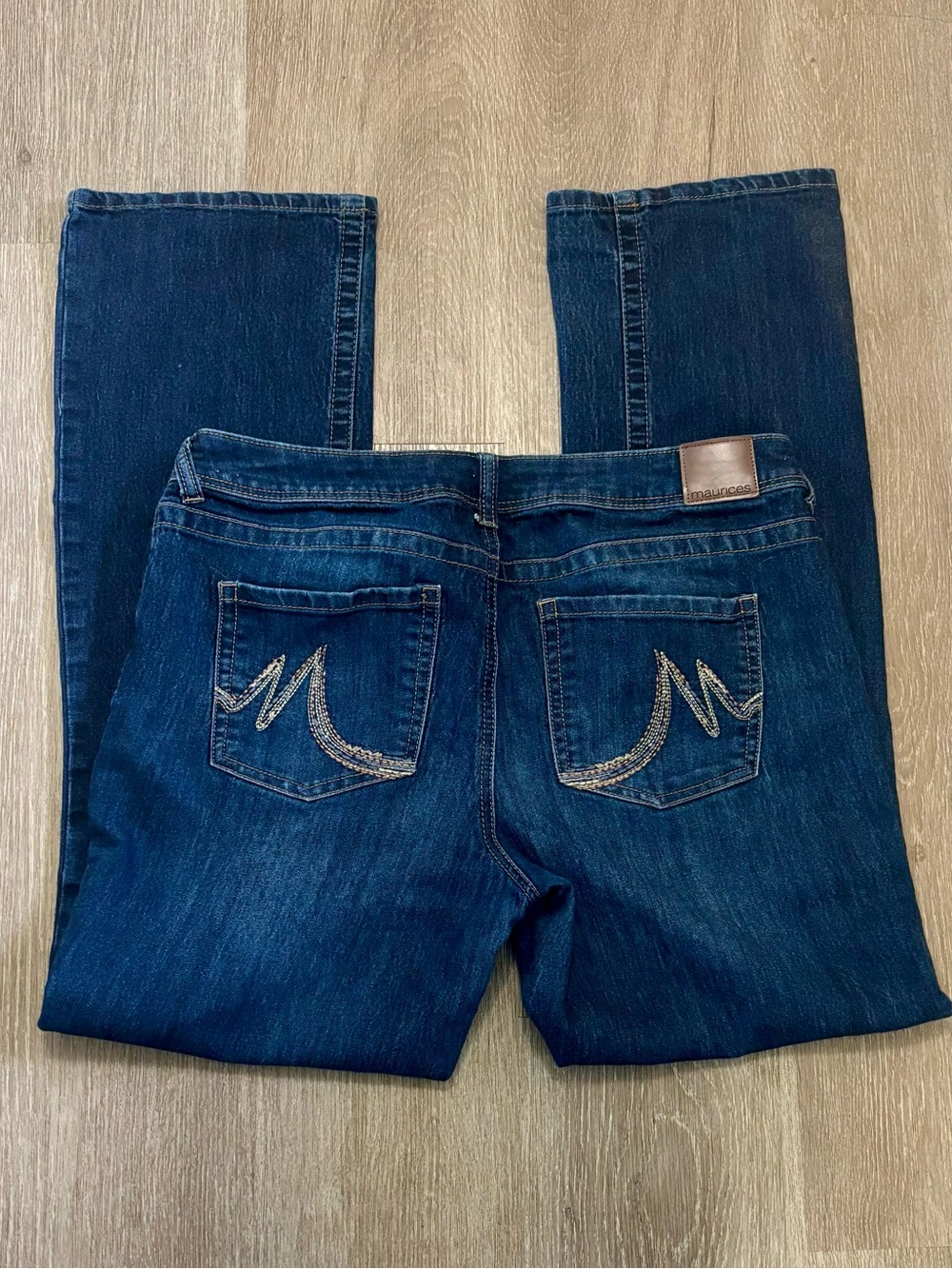 Maurices Dark Blue Bootcut Jeans with Mid Rise